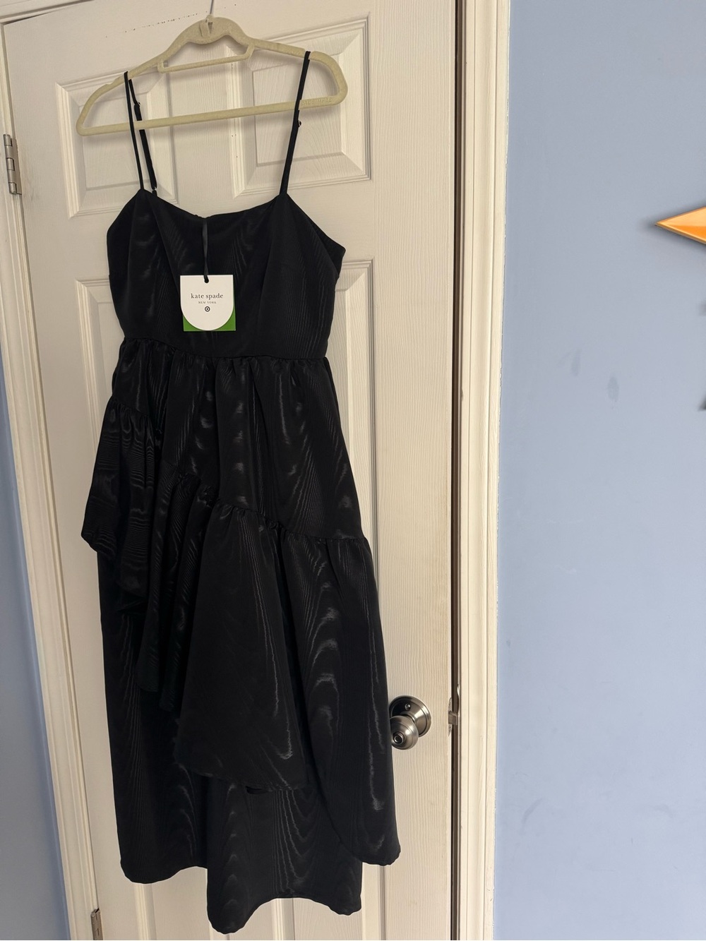 Kate Spade Black Asymmetric Tiered ladies Dress. NWT